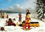 Paul Kane The Surveyor: Portrait of Captain John Henry Lefroy or Scene in the Northwest Sweden oil painting artist